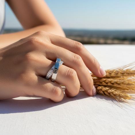 Кольцо, вставка: куб.цирконий, арт.:0111327121a, SilverWings, рис. 3