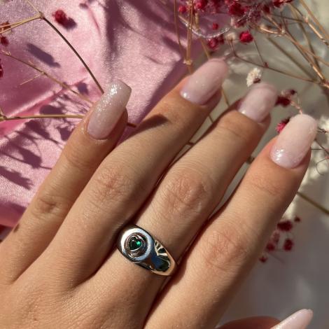 Кольцо, вставка: куб.цирконий, арт.:012022073e, SilverWings, рис. 3