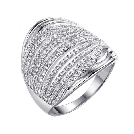 Кольцо, вставка: куб.цирконий, арт.:0120911068a, SilverWings, рис. 1