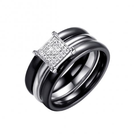 Кольцо, вставка: керамика, куб.цирконий, арт.:0120911243ab, SilverWings, рис. 1