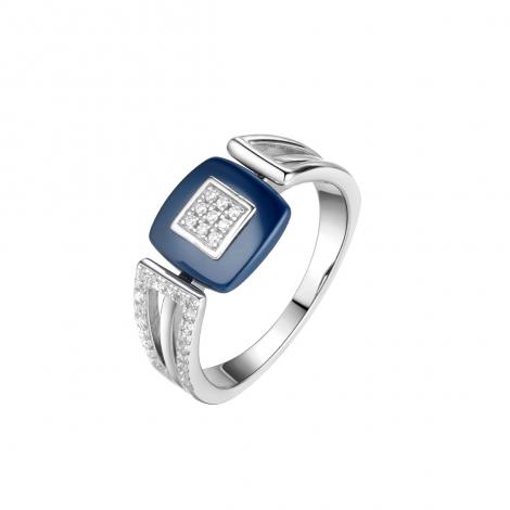 Кольцо, вставка: керамика, куб.цирконий, арт.:0120911374c, SilverWings, рис. 1