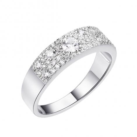 Кольцо, вставка: куб.цирконий, арт.:0120911435a, SilverWings, рис. 1