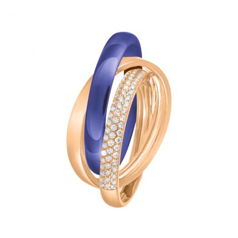 Кольцо, вставка: куб.цирконий, керамика, арт.:0120911774pgp-ccf, SilverWings, рис. 1