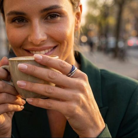 Кольцо, вставка: керамика, куб.цирконий, эмаль, арт.:0120911792ccf, SilverWings, рис. 2