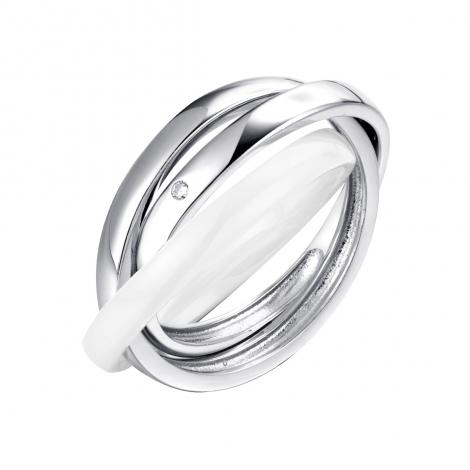 Кольцо, вставка: керамика, куб.цирконий, арт.:0120911794a, SilverWings, рис. 1