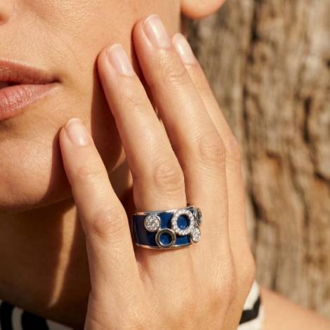 Кольцо, вставка: керамика матовая, куб.цирконий, арт.:0120911971c-m, SilverWings, рис. 2