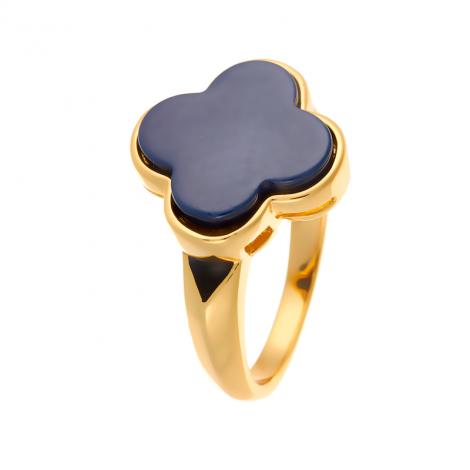 Кольцо, вставка: керамика, эмаль, арт.:0120912176gp-c, SilverWings, рис. 1