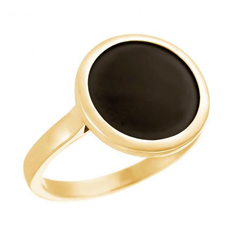 Кольцо, вставка: керамика матовая, арт.:0120912444gp-p-m, SilverWings, рис. 1