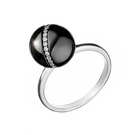 Кольцо, вставка: керамика, куб.цирконий, арт.:0120912563ab, SilverWings, рис. 1
