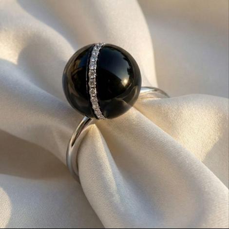 Кольцо, вставка: керамика, куб.цирконий, арт.:0120912563ab, SilverWings, рис. 3