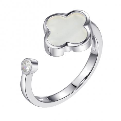 Кольцо, вставка: перламутр, куб.цирконий, арт.:0120912941a, SilverWings, рис. 1