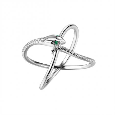 Кольцо, вставка: куб.цирконий, нанокристалл, арт.:0120912998a-e, SilverWings, рис. 1