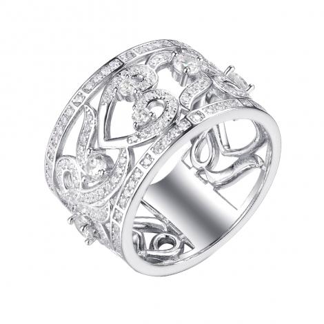 Кольцо, вставка: куб.цирконий, арт.:0120913043a, SilverWings, рис. 1