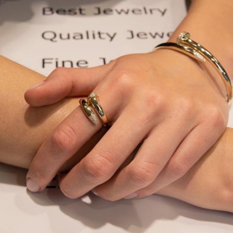 Кольцо, вставка: куб.цирконий, арт.:0120913789gp, SilverWings, рис. 3