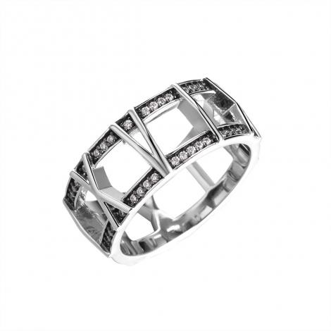 Кольцо, вставка: куб.цирконий, арт.:0120914007a, SilverWings, рис. 1