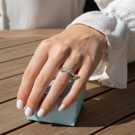 Кольцо, вставка: куб.цирконий, арт.:0120915126a, SilverWings, рис. 2