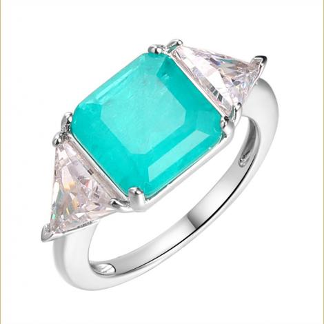 Кольцо, вставка: куб.цирконий, ситалл, арт.:0120915381cb13, SilverWings, рис. 1