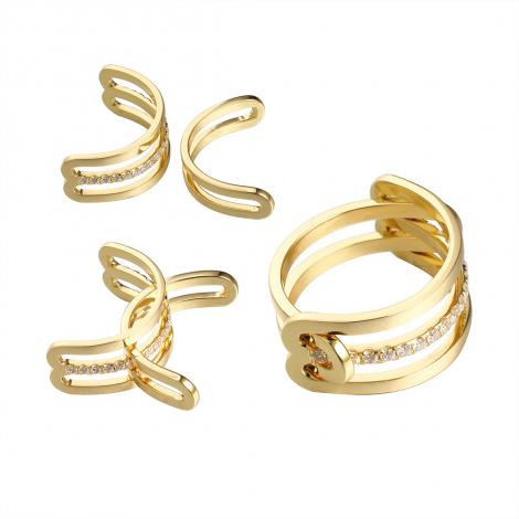 Кольцо, вставка: куб.цирконий, арт.:0120916396gp, SilverWings, рис. 1