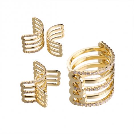 Кольцо, вставка: куб.цирконий, арт.:0120916397gp, SilverWings, рис. 1