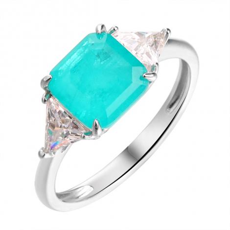 Кольцо, вставка: куб.цирконий, ситалл, арт.:0120916835cb13, SilverWings, рис. 1