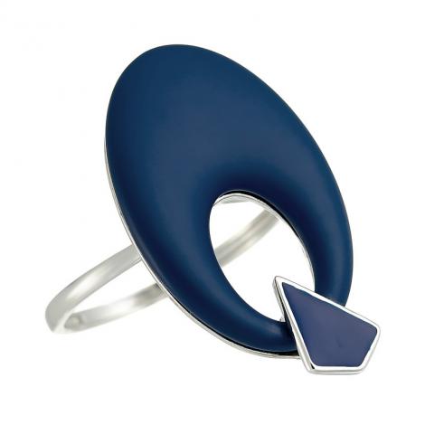 Кольцо, вставка: керамика матовая, эмаль, арт.:0120922272c-m, SilverWings, рис. 1