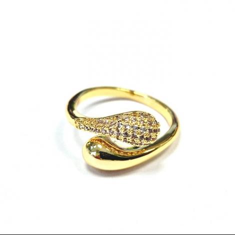 Кольцо, вставка: куб.цирконий, арт.:012211391gp-a, SilverWings, рис. 1