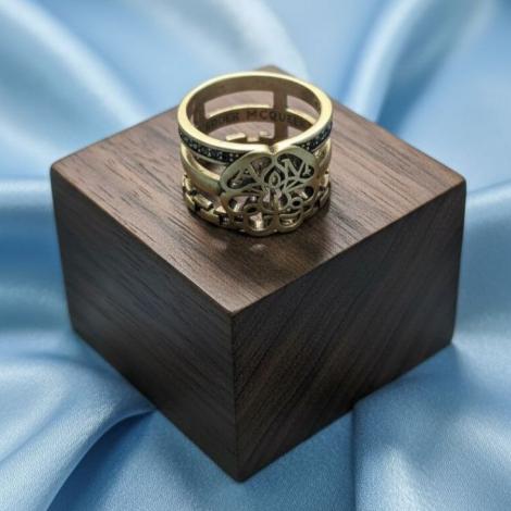 Кольцо, вставка: куб.цирконий, арт.:012421117gp-m, SilverWings, рис. 1