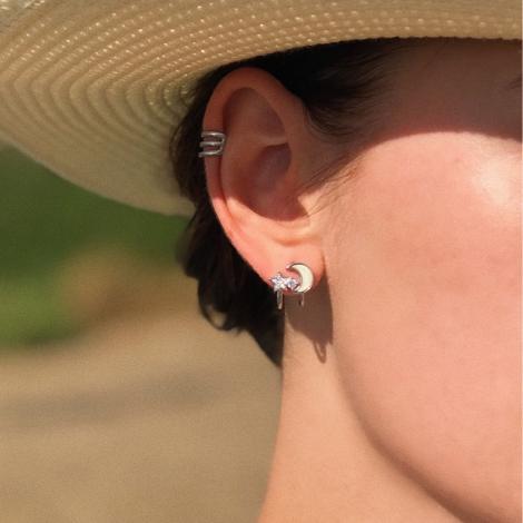 Серьги, вставка: перламутр, куб.цирконий, арт.:020042-340a-145, SilverWings, рис. 2