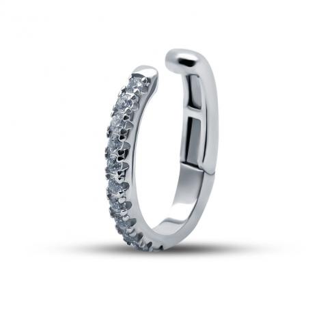 Кафф, вставка: куб.цирконий, арт.:0211322816a, SilverWings, рис. 1