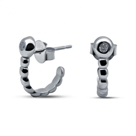 Серьги, вставка: куб.цирконий, арт.:022027849a, SilverWings, рис. 1
