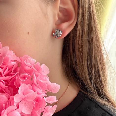 Серьги, вставка: куб.цирконий, арт.:022028206mix, SilverWings, рис. 2