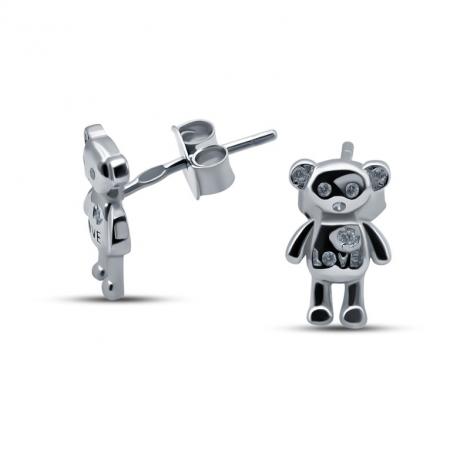 Серьги, вставка: куб.цирконий, арт.:022028247a, SilverWings, рис. 1