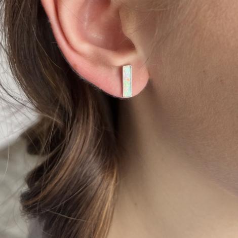 Серьги, вставка: опал синт., арт.:022028477a, SilverWings, рис. 2