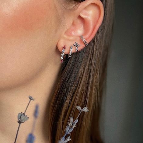 Серьги, вставка: куб.цирконий, арт.:022028552mix, SilverWings, рис. 2