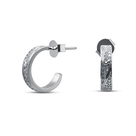 Серьги, вставка: куб.цирконий, арт.:022028557a, SilverWings, рис. 1