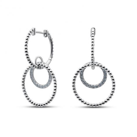 Серьги, вставка: куб.цирконий, арт.:022028770a, SilverWings, рис. 1