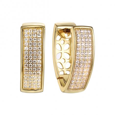 Серьги, вставка: куб.цирконий, арт.:0220911153gp, SilverWings, рис. 1