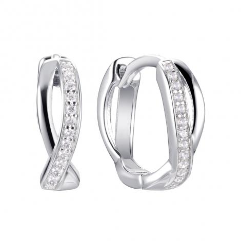 Серьги, вставка: куб.цирконий, арт.:0220911185a, SilverWings, рис. 1