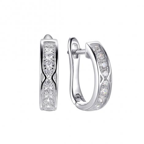 Серьги, вставка: куб.цирконий, арт.:0220911273a, SilverWings, рис. 1