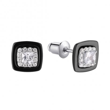 Серьги, вставка: керамика, куб.цирконий, арт.:0220911497ab, SilverWings, рис. 1