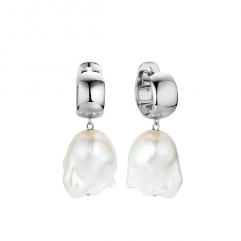 Серьги, вставка: жемчуг "барокко" (культ.), арт.:0220911558a, SilverWings, рис. 1