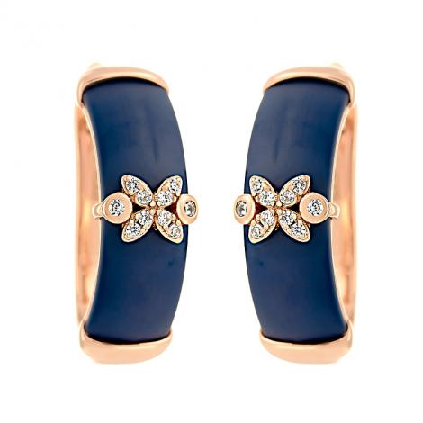 Серьги, вставка: керамика матовая, куб.цирконий, арт.:0220911558pgp-c-m, SilverWings, рис. 1