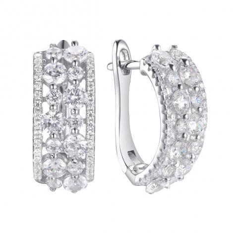 Серьги, вставка: куб.цирконий, арт.:0220911608a, SilverWings, рис. 1