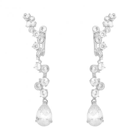 Серьги, вставка: куб.цирконий, арт.:0220911706a, SilverWings, рис. 1