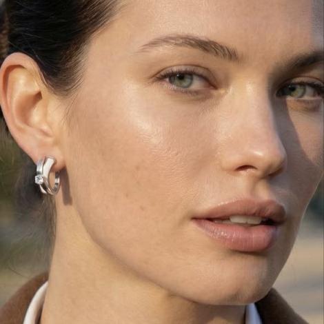 Серьги, вставка: керамика, куб.цирконий, арт.:0220911708a, SilverWings, рис. 2