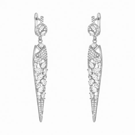 Серьги, вставка: куб.цирконий, арт.:0220911737a, SilverWings, рис. 1