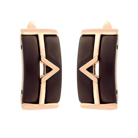 Серьги, вставка: керамика матовая, арт.:0220911743pgp-p-m, SilverWings, рис. 1