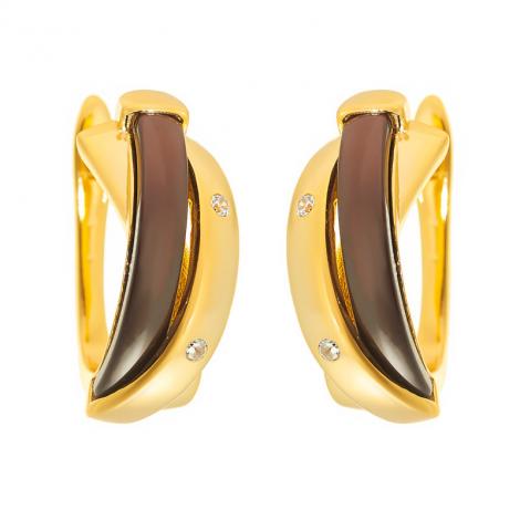 Серьги, вставка: керамика, куб.цирконий, арт.:0220911794gp-p, SilverWings, рис. 1