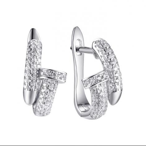 Серьги, вставка: куб.цирконий, арт.:0220911946a, SilverWings, рис. 1