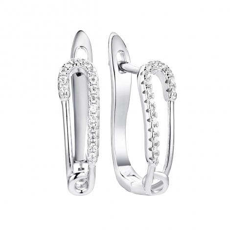 Серьги, вставка: куб.цирконий, арт.:0220912062a, SilverWings, рис. 1